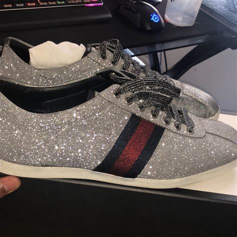 gucci glitter sneakers cheap